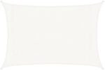 vidaXL Sonnensegel 160 g/m&sup2; Wei&szlig; 3x5 m HDPE 311239