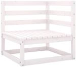 vidaXL Garten-Ecksofas 2 Stk. Wei&szlig; Kiefer Massivholz