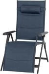 Siena Garden Campingrelaxliege Premium XL 91 cm x 74,5 cm x 122,5 cm Dunkelblau