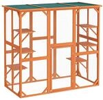 Wiltec Freilaufgehege Katze 168X82X1665Cm 6 Liegefl&auml;chen Wetterfest Katzengehege