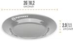 Petromax Emaille Teller Schwarz 26 cm 2 St&uuml;ck