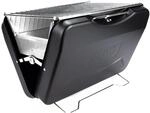 Taino Mox Koffer-Grill Holzkohlegrill BBQ Campinggrill Koffer Kompakt Schwarz
