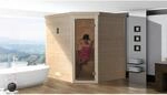 Weka Massivholzsauna Turku 1 Sparset 7,5 kW OS Glast&uuml;r