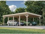 Palmako Doppelcarport Karl Klar tauchgrundiert 600 cm x 762 cm