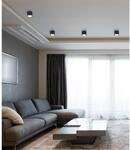Globo LED-Deckenleuchte Serena 1-flammig Schwarz matt 113 x 80 mm