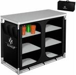 KESSER Campingschrank Campingk&uuml;che mit Aluminiumgestell Typ F6 Farbe Schwarz