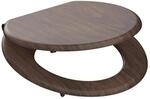 Sch&uuml;tte WC-Sitz MDF Dark Wood mit doppelter Absenkautomatik