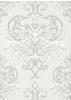 Bricoflor Neobarock Tapete Weiß Grau Elegante Vliestapete mit Ornamenten Royale