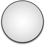 DSK Design LED-Lichtspiegel Silver Globo &Oslash; 100 cm Schwarz Matt Rund
