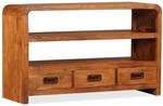 vidaXL TV-Schrank Massivholz Akazie 90x30x55 cm