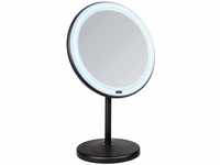 Wenko LED Stand-Kosmetikspiegel Onno 13,5 cm x 20 cm x 34 cm Schwarz