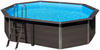 Gre Composite Pool Avantgarde Oval 804 cm x 386 cm x 124 cm Anthrazit