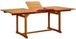 vidaXL Garten-Esstisch 200x100x75 cm Massivholz Akazie 316564