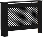 vidaXL Heizk&ouml;rperverkleidung Schwarz 112x19x81,5 cm MDF 288192
