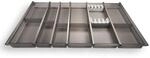 SOTECH Cuisio Besteckeinsatz 900 mm H&ouml;he 55 mm Transluzent Graphitgrau mit
