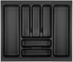 SOTECH Orga-Box VIII Besteckeinsatz 511 x 480 x 55 mm Lavagrau mit Perlstruktur F&uuml;r