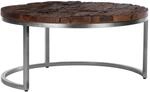 Womo-Design Couchtisch Surabaya 70x35cm Rund Handgefertigt Akazienholz