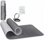 KESSER Gymnastikmatte TPE Rutschfest Gr&ouml;&szlig;e 183 x 61 cm Farbe Grau