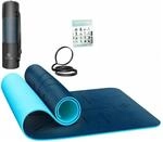 KESSER Gymnastikmatte TPE Rutschfest Gr&ouml;&szlig;e 183 x 61 cm Farbe Dunkelblau Blau