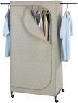 Wenko Kleiderschrank Balance Taupe mit Rollen