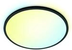 WiZ LED-Deckenleuchte SuperSlim Tunable White 3800,m Schwarz &Oslash; 55 cm