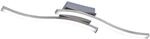 LED-Deckenleuchte Route 2-flammig Nickel matt