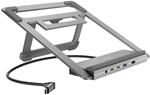 Hama USB-C-Docking-Station Connect2Office Stand Notebook-Stand 12 Ports