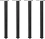 vidaXL 4x H&ouml;henverstellbares Tischbein Schwarz 710 mm 242139
