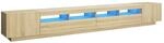 vidaXL TV-Schrank mit LED-Leuchten Sonoma-Eiche 300x35x40 cm