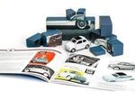 Westfalia Adventskalender Fiat 500 Blau aus Karton
