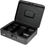 HMF 10017-02 Geldkassette Zahlenschloss 30 x 24 x 9 cm Schwarz