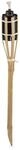 Relaxdays 10er Set Gartenfackeln Bambus Eisen Natur 50 cm