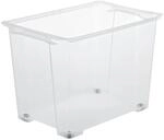 Rotho Box Evo Easy mit R&auml;dern 65, Transparent