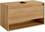Fackelmann Waschbeckenunterschrank NATURA Asteiche 93,4 cm