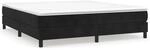 vidaXL Boxspringbett Schwarz 180x200 cm Samt1394143