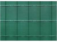 PVC-Sichtschutzstreifen Grün profiliert 24 cm x 201,5 cm 4er Pack