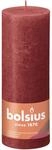 Bolsius Rustik-Kerze Shine 190/68 mm Zartes Rot