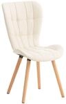 CLP Esszimmerstuhl Elda Kunstleder Creme