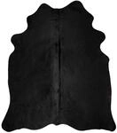 vidaXL Teppich Echtes Kuhfell Schwarz 150x170 Cm 618112