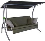 Angerer Hollywoodschaukel Drift Smart 3-Sitzer mit Liegefunktion Olive