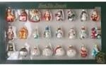 Christbaumschmuck Figurensortiment Glas 3cm 24St&uuml;ck
