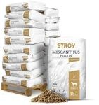 Stroy Miscanthus Pellets Einstreu 15kg x 20 Sack 300kg Palette