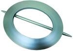 Gardinia Dekoring Oval Silber matt 15 cm x 18 cm