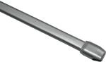 Gardinia Vitragestange flachoval &Oslash; 11 mm Silber-Matt 60 cm - 100 cm 2-er Pack