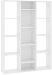 vidaXL Raumteiler/B&uuml;cherregal Wei&szlig; 100x24x140 cm Holzwerkstoff