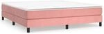 vidaXL Boxspringbett Rosa 180x200 cm Samt1370843