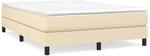 vidaXL Boxspringbett Creme 140x200 cm Stoff1378666