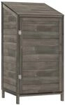 vidaXL Ger&auml;teschuppen Anthrazit 55x52x112 cm Massivholz Tanne 1119750