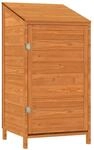 vidaXL Ger&auml;teschuppen Braun 55x52x112 cm Massivholz Tanne 1119751