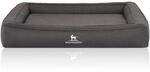 Knuffelwuff Hundebett Yukon Orthop&auml;disch Velours 155 x 125cm Anthrazit